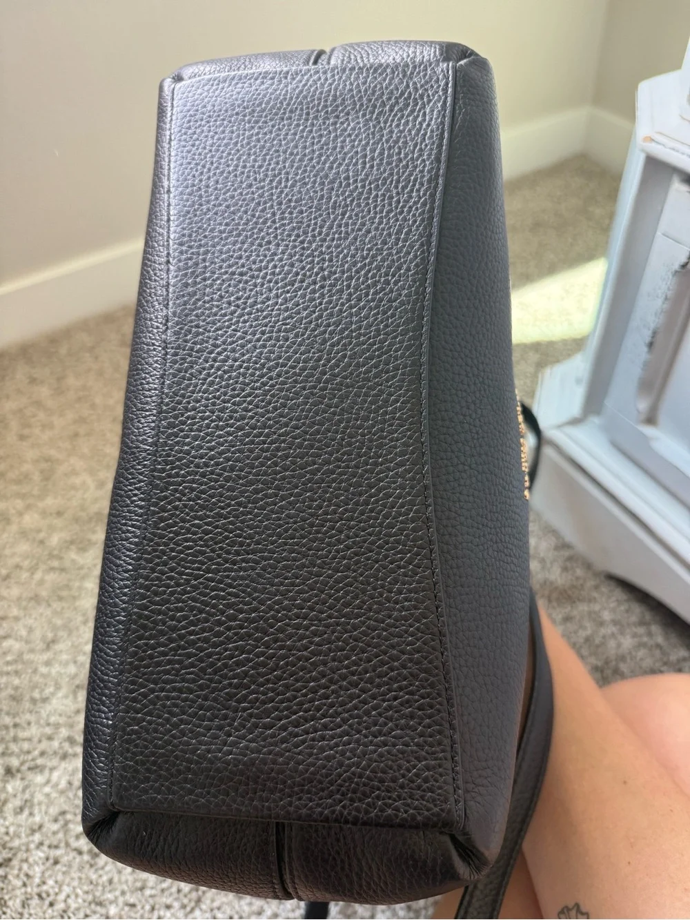 Kate Spade New York Black Pebbled Leather Hobo Bag